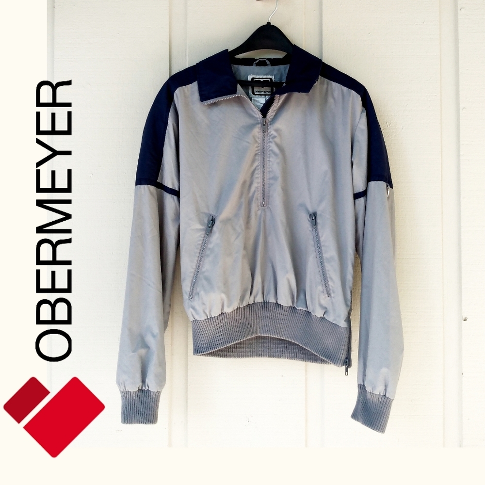 Obermeyer Vintage windjammer half zip sport jacket